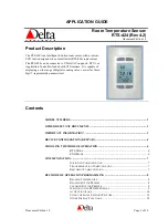 Delta Controls RTS-424 Application Manual preview