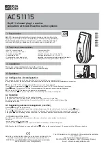 Preview for 1 page of DELTA DORE AC 51115 Quick Start Manual