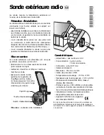 Preview for 1 page of DELTA DORE RADIO OUTDOOR PROBE X2D Manual