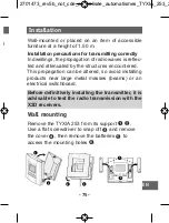 Preview for 75 page of DELTA DORE TYXIA 253 Manual