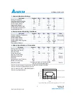 Preview for 2 page of Delta Electronics 1x9 Bi-Directional Transceiver Module OPBD-155E1J1R Specifications