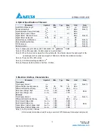 Preview for 3 page of Delta Electronics 1x9 Bi-Directional Transceiver Module OPBD-155E1J1R Specifications