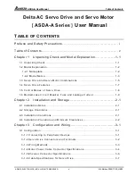 Предварительный просмотр 8 страницы Delta Electronics ASDA-A Series User Manual