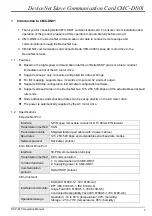 Preview for 5 page of Delta Electronics CMC-DN01 Operation Manual