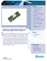 Delta Electronics Delphi E48SR Datasheet preview