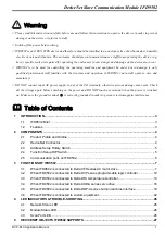 Preview for 3 page of Delta Electronics DeviceNet Slave Communication Module IFD9502 Applications Manual