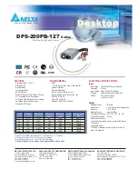 Delta Electronics DPS-200PB-127 Specifications preview