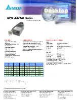 Delta Electronics DPS-220AB Specifications preview