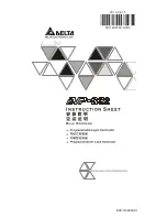 Delta Electronics DVP-SS2 Instruction Sheet preview