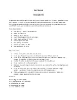 Preview for 1 page of Delta Electronics GPS-1000D8 AA22 User Manual