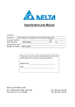 Delta Electronics HEC2000XA Specification And Manual preview