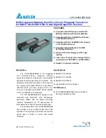 Delta Electronics LCP-2488A4EDRxM Specification Sheet preview