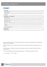 Preview for 2 page of Delta Electronics MBA 430 N User Manual