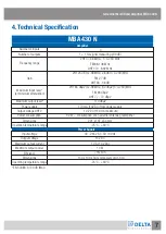 Preview for 7 page of Delta Electronics MBA 430 N User Manual