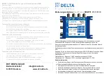 Preview for 1 page of Delta Electronics MSW 51 User Manual