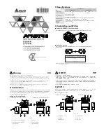 Preview for 1 page of Delta Electronics Network Device DVPAEXT01-H Instruction Sheet