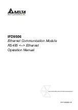 Delta Electronics Network Device IFD9506 Operation Manual preview