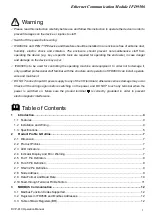 Preview for 3 page of Delta Electronics Network Device IFD9506 Operation Manual