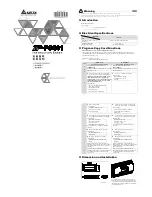 Delta Electronics Program Copy Card TP-PCC01 Instruction Sheet предпросмотр