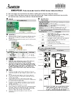 Delta Electronics Pulse Generator Card EME-PG01 Instruction Sheet preview