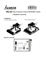 Delta Electronics Pulse Generator Card PG-03 Installation Instruction preview