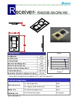 Preview for 1 page of Delta Electronics RA0505-SAOIN-W0 Specifications