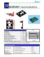 Preview for 1 page of Delta Electronics RA1010-SAODT-IL Specifications