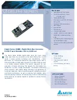 Delta Electronics Series E48SB Specification Sheet предпросмотр