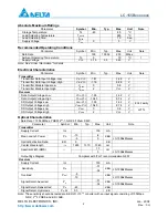 Предварительный просмотр 2 страницы Delta Electronics SFF LC Duplex Optical Transceiver Module LC-155Bxxxxxxx Specification Sheet