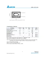 Preview for 3 page of Delta Electronics SFP Bi-Directional Transceiver Module SPBD-155F4J1R Specification Sheet