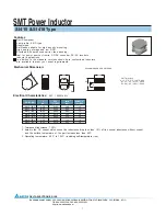 Delta Electronics SI415 Specification Sheet preview