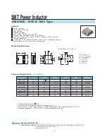 Delta Electronics SMT Power Inductor 1050 Product Specifications preview