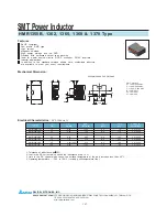 Delta Electronics SMT Power Inductor 1362 Product Specifications предпросмотр