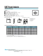 Delta Electronics SMT Power Inductor HAH1378 Specifications предпросмотр