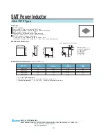 Delta Electronics SMT Power Inductor HAL1375 Product Specifications предпросмотр