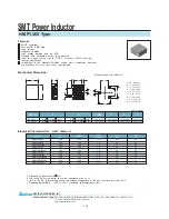 Delta Electronics SMT Power Inductor HMP1360 Product Specifications preview