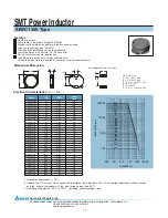 Preview for 1 page of Delta Electronics SMT Power Inductor SIWC1365 Product Specifications