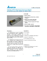 Preview for 1 page of Delta Electronics SPBD-155F4J1RD Specifications