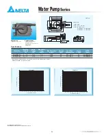 Delta Electronics Water Pump Series CP43A2003 Specifications preview