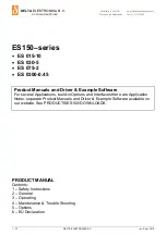 Delta Elektronika ES 015-10 Product Manual предпросмотр