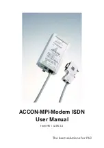 DELTA LOGIC ACCON-MPI-Modem ISDN User Manual предпросмотр