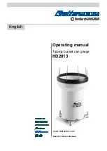 Delta OHM HD 2013 Series Operating Manual preview