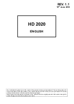 Delta OHM HD 2020 Manual preview