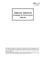 Preview for 1 page of Delta OHM HD32.8.16 Manual