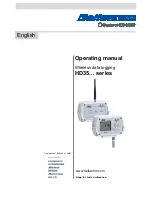 Preview for 1 page of Delta OHM HD35AP series Operating Manual