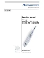 Delta OHM HD37AB17D Operating Manual preview