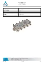 Предварительный просмотр 2 страницы Delta-Opti SWE/40-01 User Manual