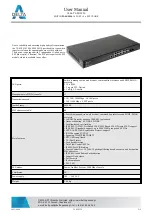 Preview for 2 page of Delta-Opti TL-SG3216 User Manual