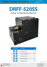 Delta Regis DRFF-520SS Setup & Operation Manual предпросмотр