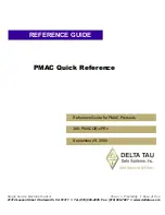 Предварительный просмотр 1 страницы Delta Tau PMAC Mini Reference Manual